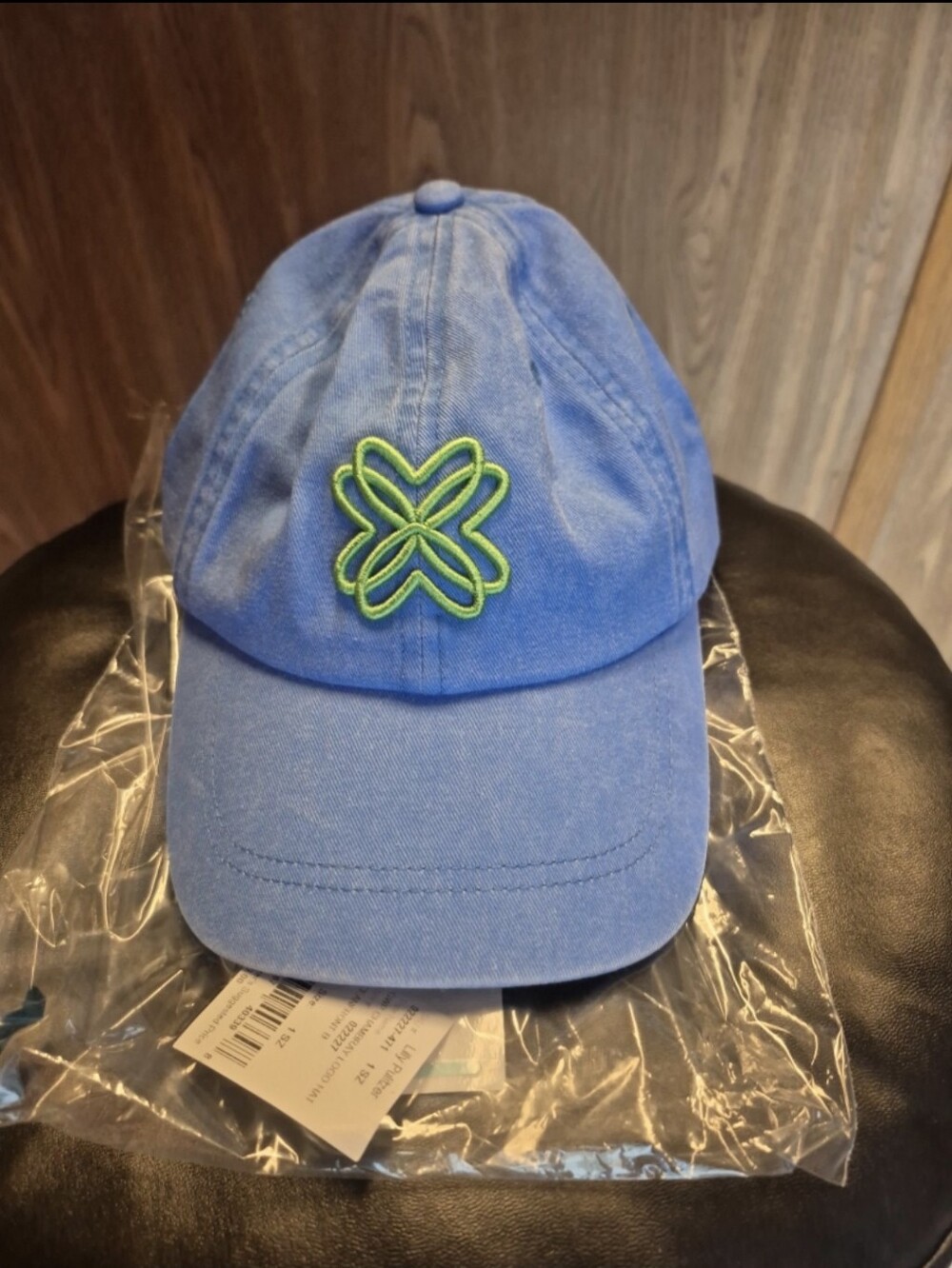Lilly Pulitzer Ocean Front Blue Logo Run Around Hat